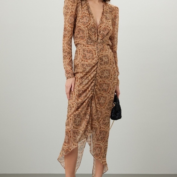 Ronny Kobo Asrid Silk Dress L - Picture 1 of 15